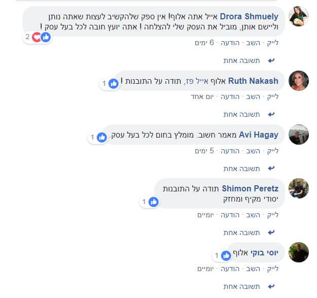 המלצה על המאמרים המקצועיים של אייל פז